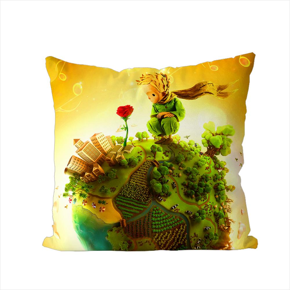 The Little PPrince Pillow Case For Car Sofa Decorative Home Doublesided Print Plush Square Throw Pillow Cushion Cover