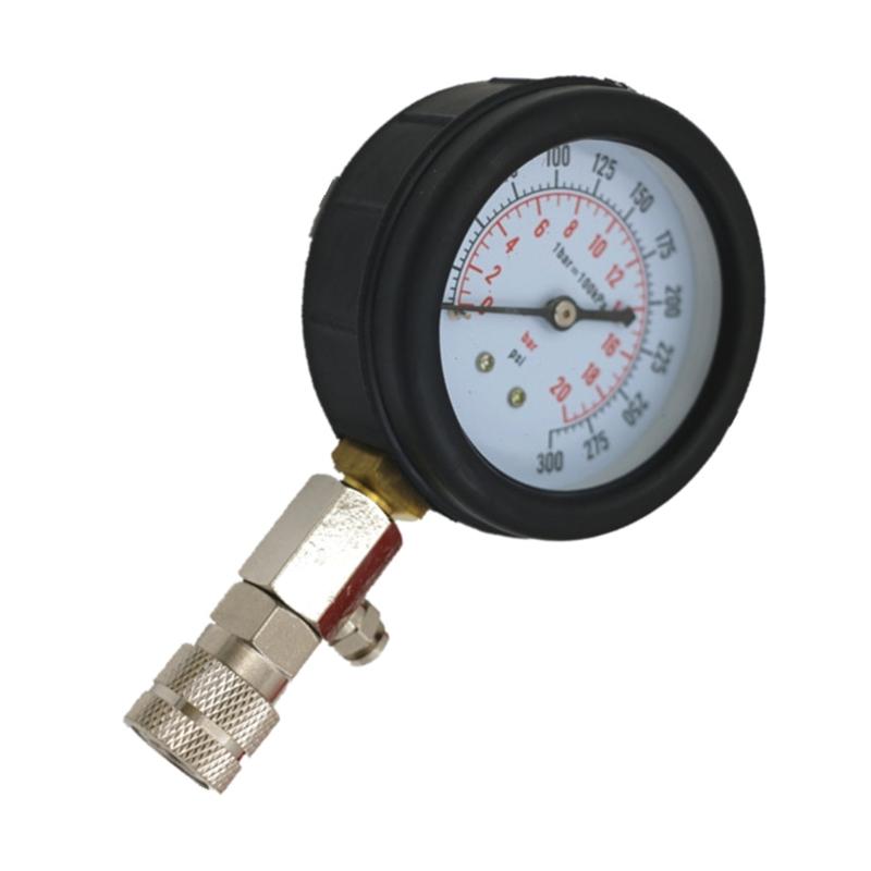 Cylinder LeakDown Tester Kit and Engine Compression Pressure Gauges Test Set Engine Diagnostics Testing Tool