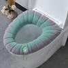 Copriseggiolino WC Lavabile Verde con Grigio Adatto per WC a Forma O/U/V