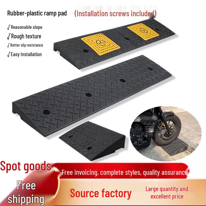 Anti-slip Rubber-Plastic Curb Ramp for Cars