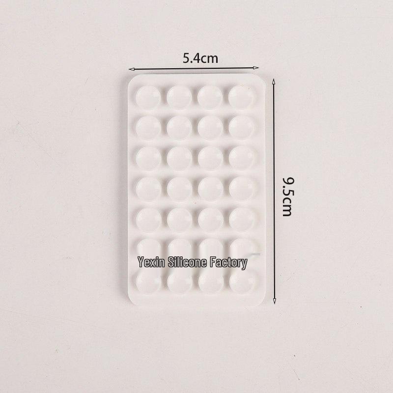 Double-Sided Silicone Mobile Phone Suction Cup Holder with 28/24 Beads for Strong Grip and Decompression