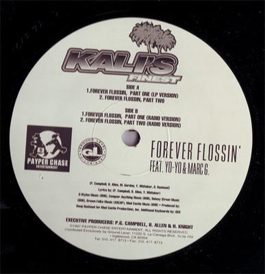 12inch Record KALI'S FINEST - Forever Flossin' NONE PAPER CHASE 1997 US Rap & Hip-Hop/R&B Used