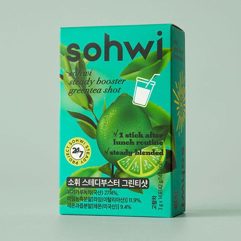 1 коробка Sohui Green Tea Shot (14 пакетов)