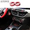 Fit For Ford Focus  RED 2pcs Aluminum Alloy Volume Button Controller Cover