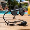 Secret Water Spray Glasses Prank Glasses, Novelty Squirting Sunglasses, Round Sunglasses Garden Outing with Hidden Spray, Fun Toy for Parties Kids And