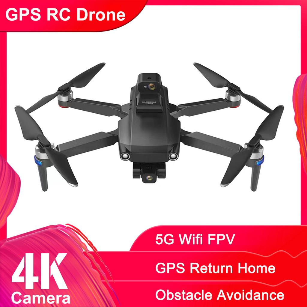 GPS RC Drone with Camera 4K 5G Wifi 3-    35mins   Time Brushless Quadcopter Obstacle Avoidance Fly Around with Storage Bag 2 Battery