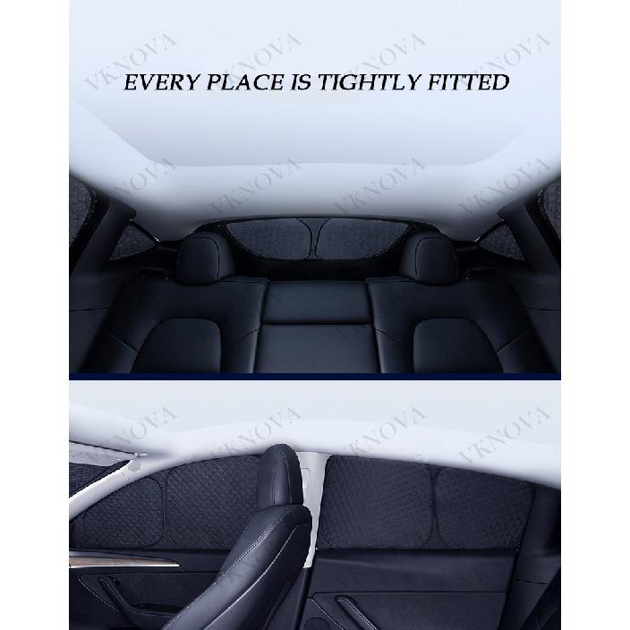 For Tesla Model YL 3 Y Juniper Highland 2025-2017 Upgraded Sunshade Side Window Shade Cover Windshield Sun Visor Privacy CampingWindshield Sunshades