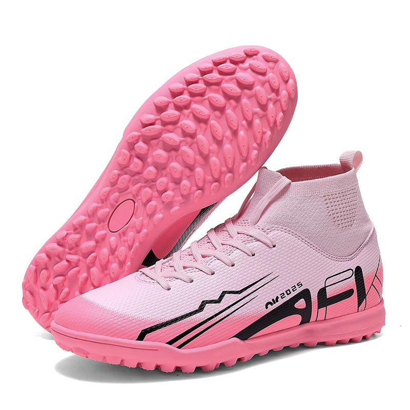 High-top Football Shoes, Men's and Women's Autumn Spikes, Broken Spikes, Outdoor Sports Training, Children's Sneakers, Suitable for Multiple Venues