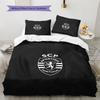 Sporting CP Pattern Bedding Quilt Set  Home Decoration  Gift (1 * duvet cover + 2 * pillowcase  without core)