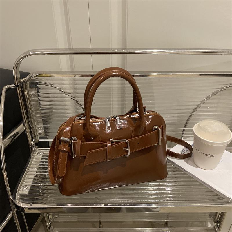 Модная и высококачественная сумка, простая и повседневная однолямочная сумка через плечо коричневый