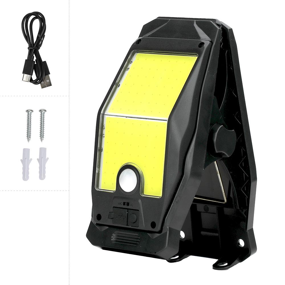 Outdoor Solar LED Sensor Wall Light for Courtyard - No Drilling Needed