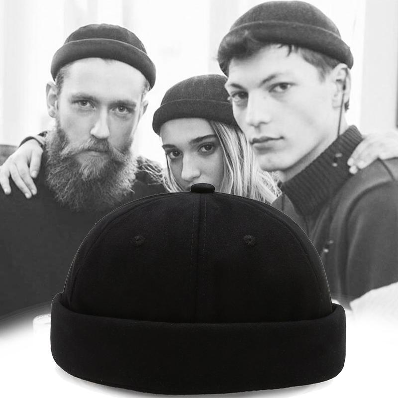Brimless Hip Hop Beanie Skullcap Street Women Men SkullCap Portable Melon Cap Street Knitted Hats Fashion Headwear Caps 1pc