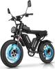 Ridstar Q20 Pro Off-road Electric Bike, 20*4 Inch Fat Tires, 2*1000W Motor, 52V 20AH Dual Battery, 34mph Max Speed