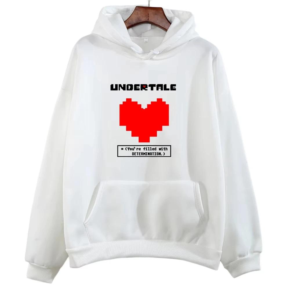 Undertale Game You re Filled with Determination Hoodies Women Casual Long Sleeve Sweatshirt for Hooded Hoodie S