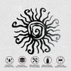 Quirky Sun Wrought Iron Ornament: Creative Home Courtyard Wall Hanging Decoration.