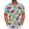 Summer Flower Shirt Men'S Beach Large Size Casual Hawaiian Vintage Digital Printing Short Sleeve Men'S Shirt