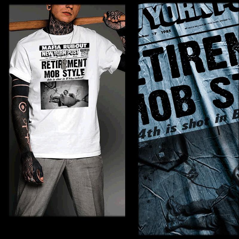 

Hip Hop t-shirt Street Hustle Hit urban Gangster Mobster thug life Mafia tee 4XL