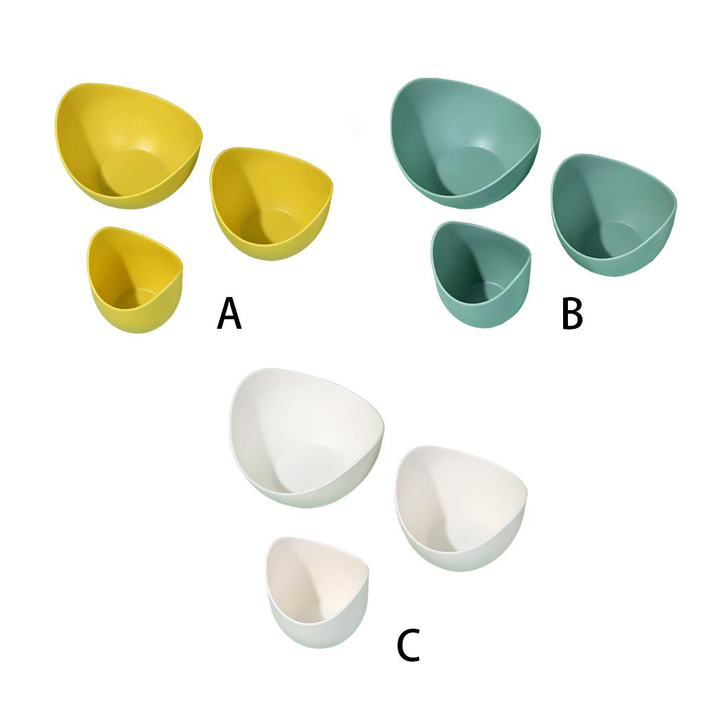 3!3PCS!3x Plates Pieces!Pack Trays 3 Nuts Dishes of Bowls