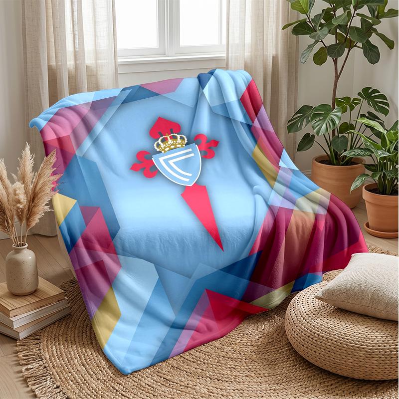 Celta Vigo FC Weiche Flanell-Fleece-Decke Leicht Gemütlich Warm Überwurfdecke Für Sofa Bett Heimdekoration