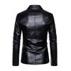 Men's leather suit autumn new casual jacket Korean style slim lapel leather suit leather jacket men's trend