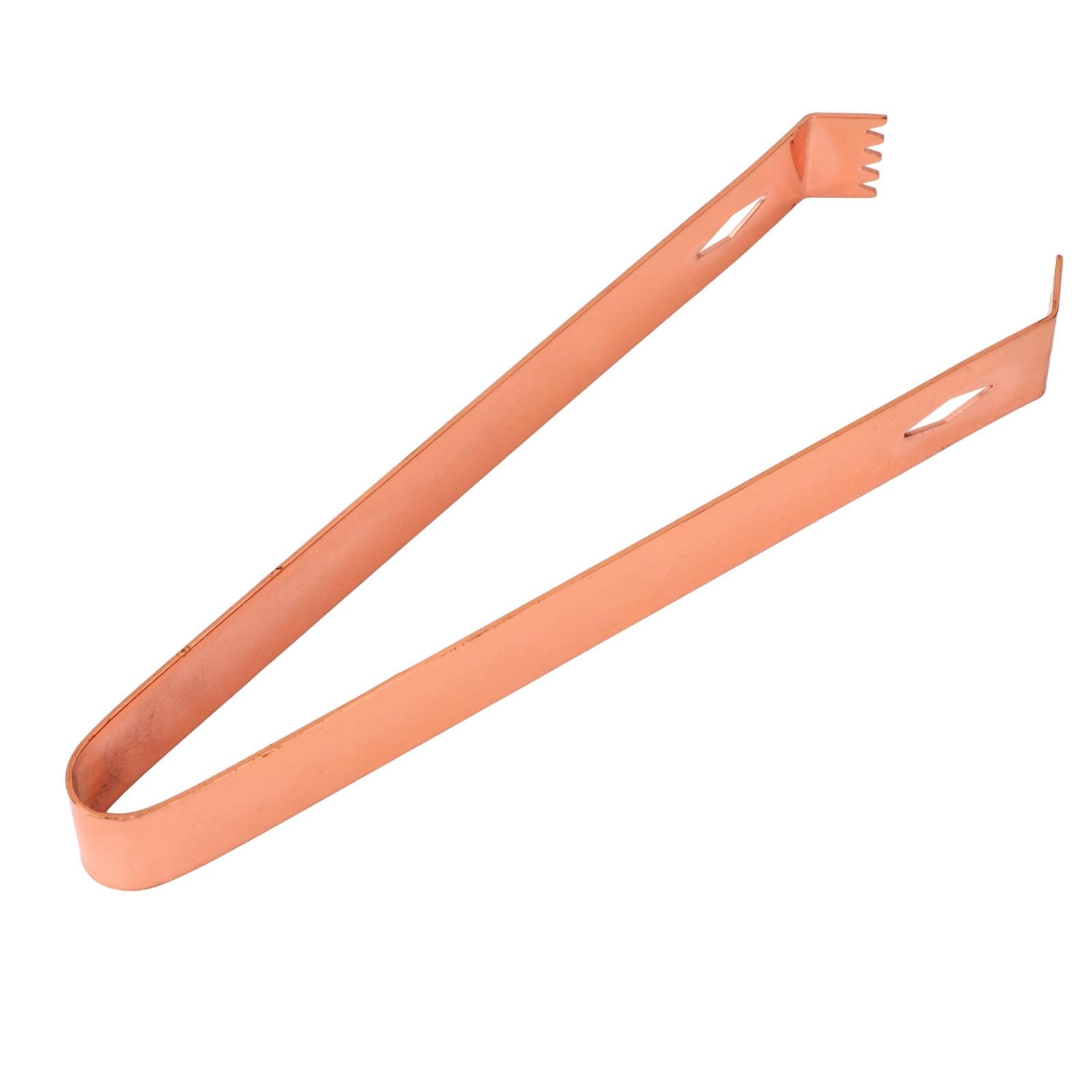 

Щипцы для коктейлей, утолщенные ромбовидные щипцы из нержавеющей стали для льда и сахара в баре Copper-plated diamond ice clamp