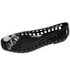 Retro popular black flat-bottomed bag head sandals women's 2025 new summer high-end Korean version crystal jelly shoes