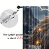 2pcs   Spring Summer Curtains Lion Sheer Curtains Versatile Polyester Festive Ldeal for Bedroom Living Room Study Room Office