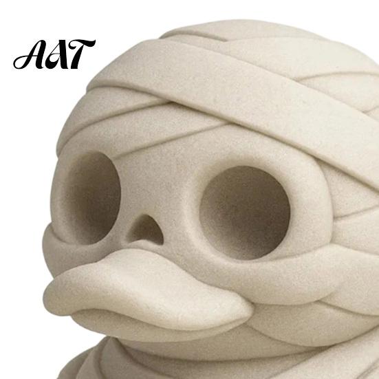 Car Interior Decorations Miniature Mummy Animal Figurine, 3D Printed Pig Chicken Dino Duck Niche Holiday Collectibles Cat Statue, Spooky Cute