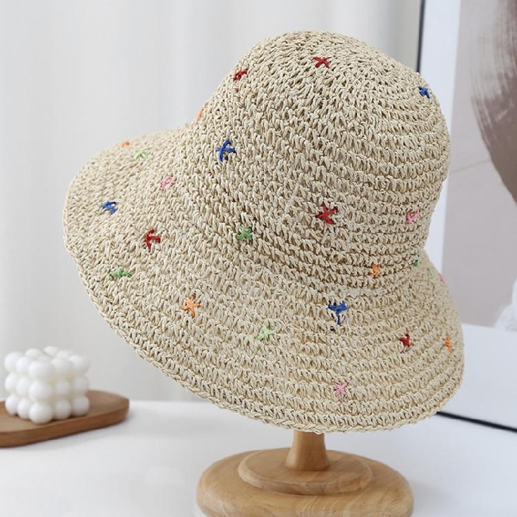Weaving Straw Hat for Teen Girl Breathable Spring Camping Sunproof Beach Hat