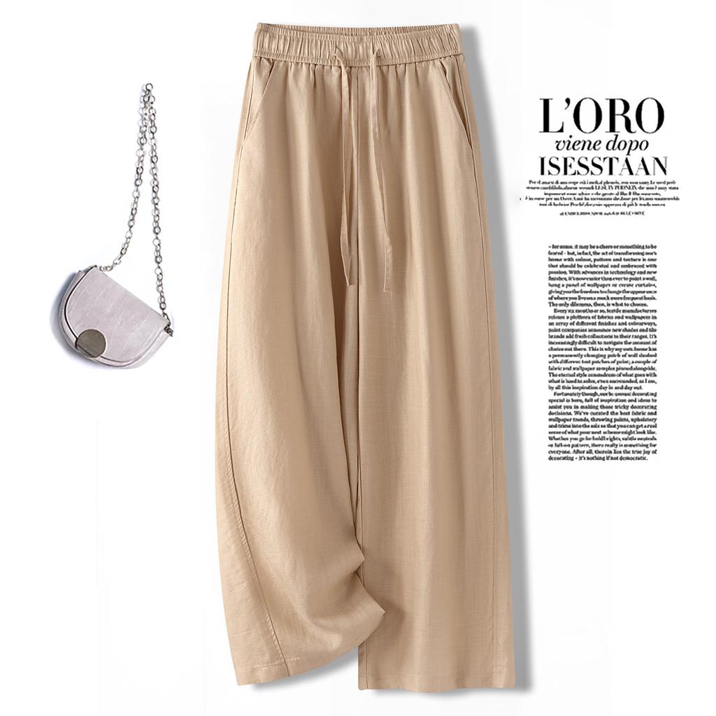 Fashion loose casual drape wide-leg pants women's 1116 summer thin high-waisted thin versatile breathable straight-leg pants