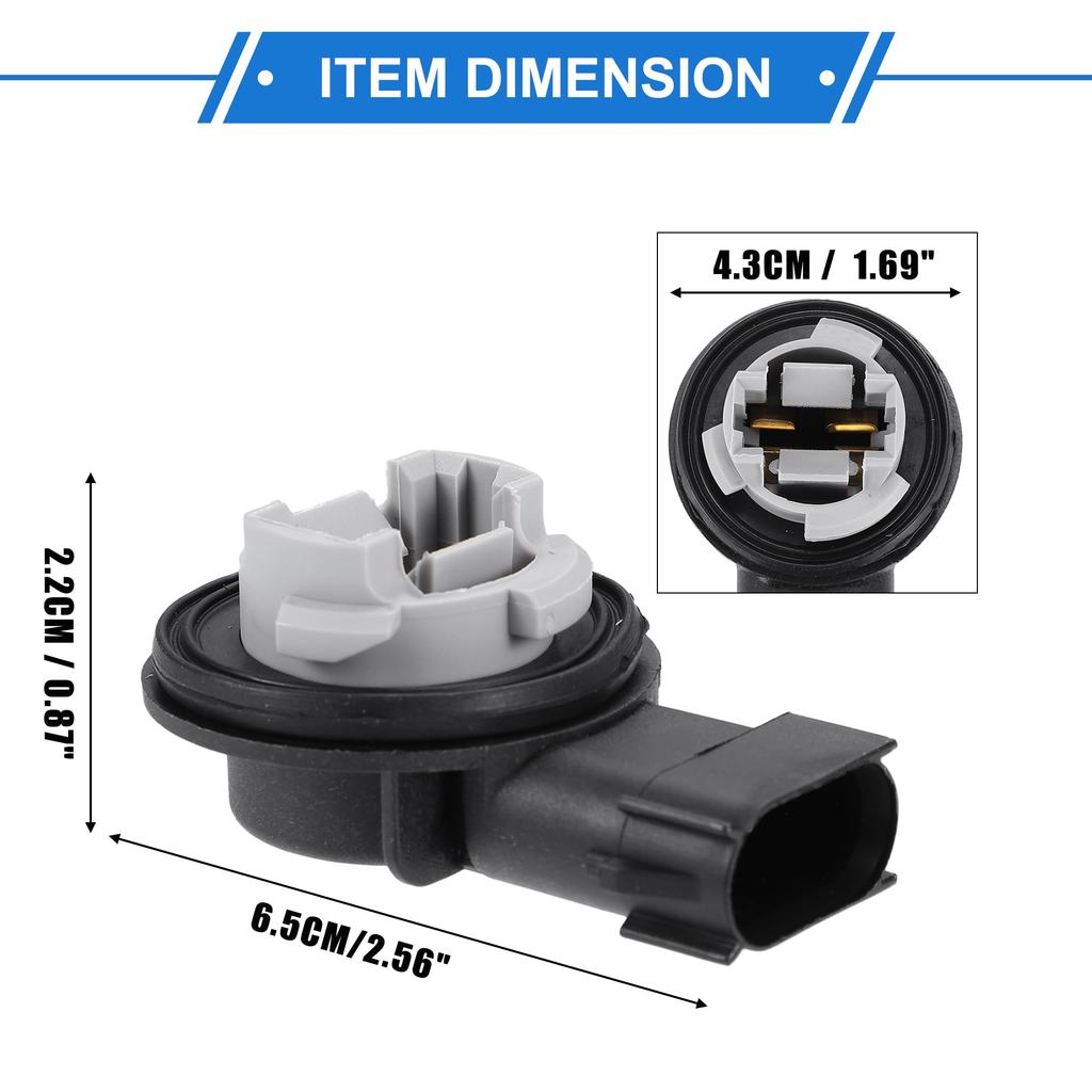 VekAuto Jeep #68226719AA Car Turn Signal Light Socket for Wrangler JK JKU 2007-2018 Plastic Black