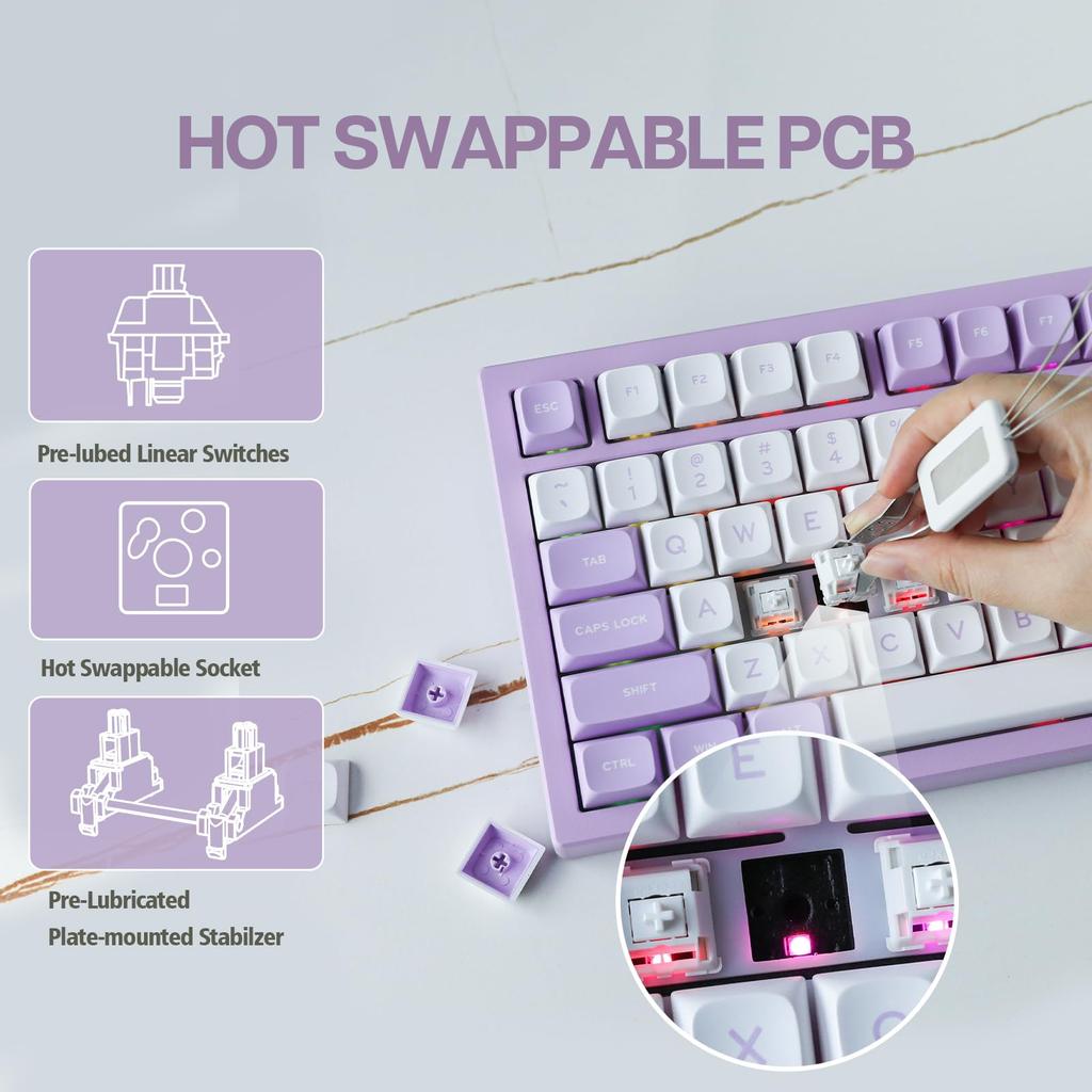 EPOMAKER x Feker Galaxy80　ベアボーンキット新品 Amazon | EPOMAKER x Feker Galaxy80 ゲーミングキーボード