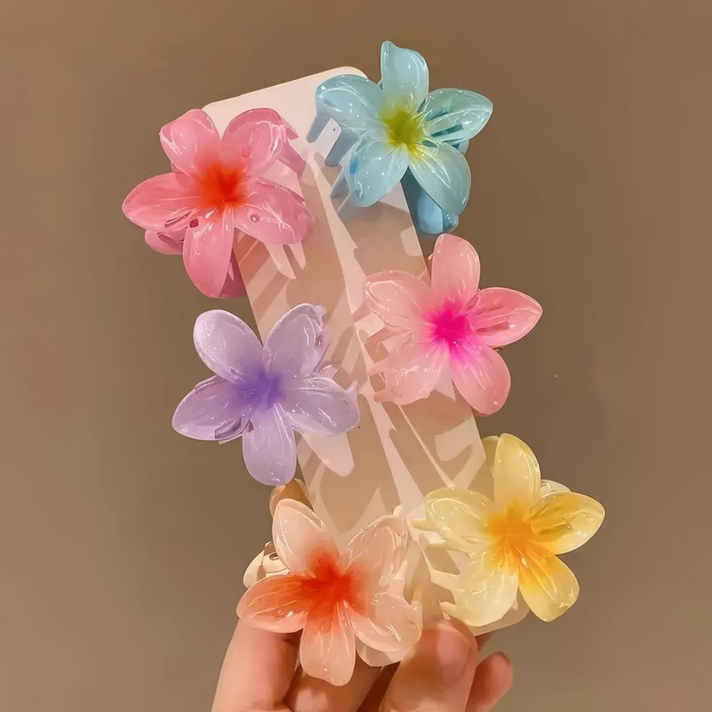 6 Random Egg Flower Hair Clips, Non Slip and Firm, Exquisite and Beautiful, Hair Accessories, Suitable for Gift Giving