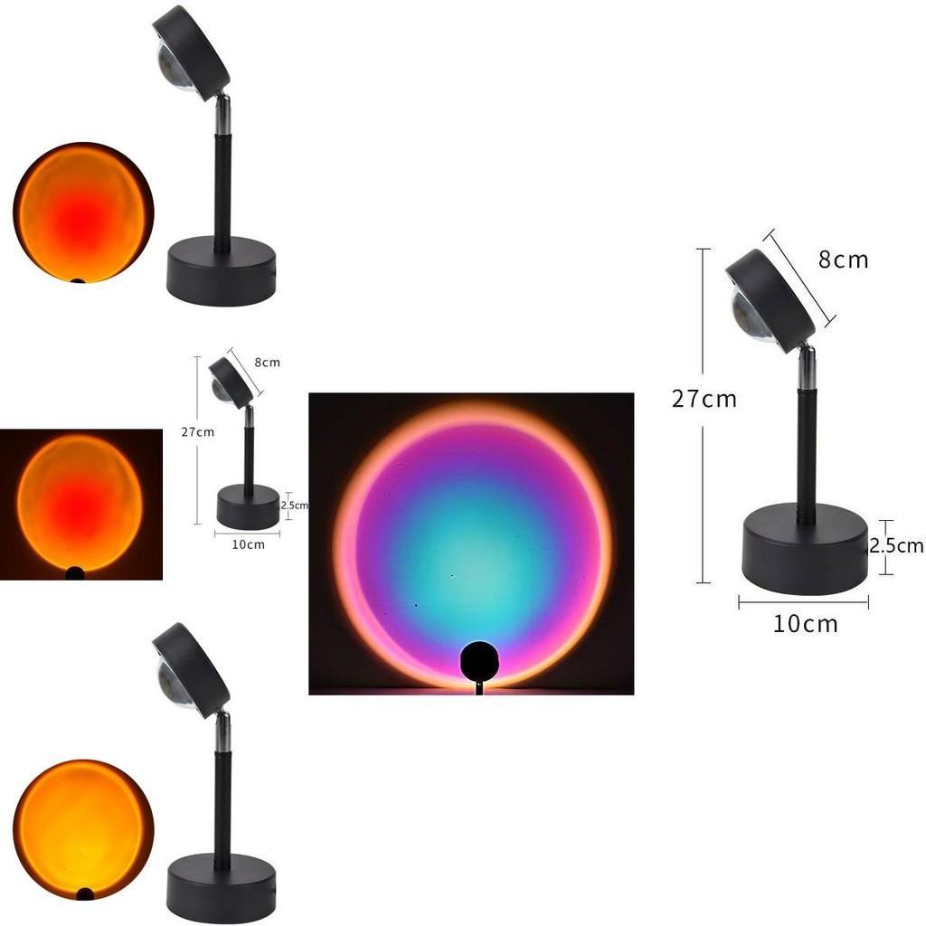 Beautiful Sunset Projection Lamp In Rainbow Colors For Creative Spaces And Captivating Photography