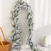 1pc Artificialplant Rattan New Year Christmas Tree Garland Wreath Home Outdoor Garden Party Diy Gift Decor Pine Tree Rattan Wall