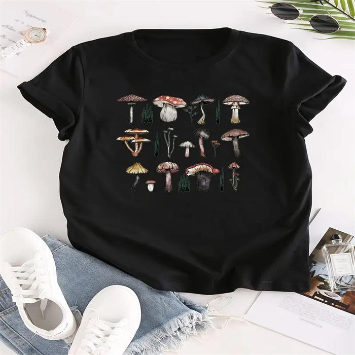 Summer New Women's Fashionable Casual Home Commuting Versatile Round Neck Short Sleeved T-shirts