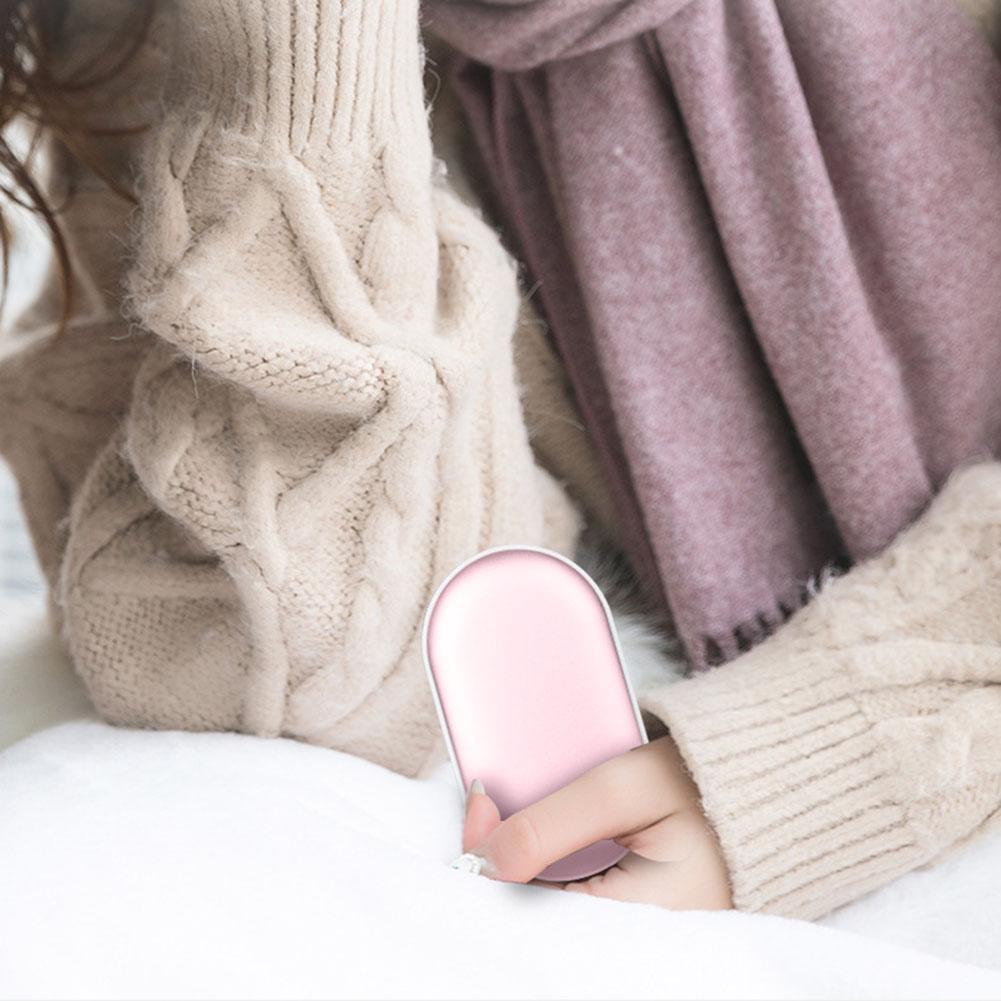 New Hand Warmer 5000mAh Power Bank 2in1 USB Rechargeable Winter Mini Hand Warmer Electric Pocket Heater Home Warmer Winter Gifts