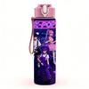 1PC Dark Neon Kpop Girl Live Stage Scene 750ml Color Plastic Water Bottle Leakproof Flip Straw Lid For Sports Office Home Use