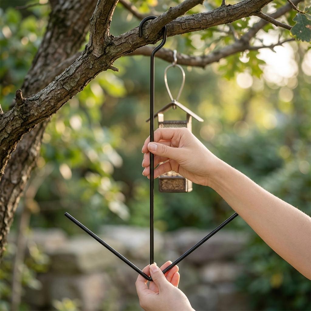 Bird Feeder Hanging Metal Bracket Feeder