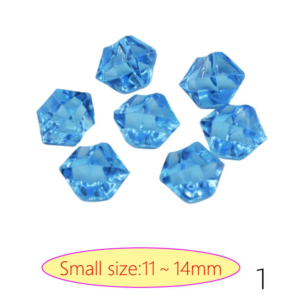 Acrylic Diamond Crystal Ice Rock Stones Vase Gems Confetti Table Scatter Beads Wedding Party Home Decor 100pcs 19 Color 11x14MM