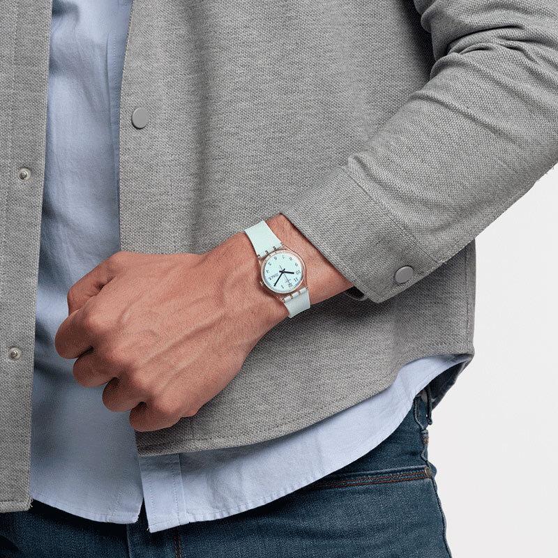 Swatch Endless Sky Blue Quartz Watch GE713