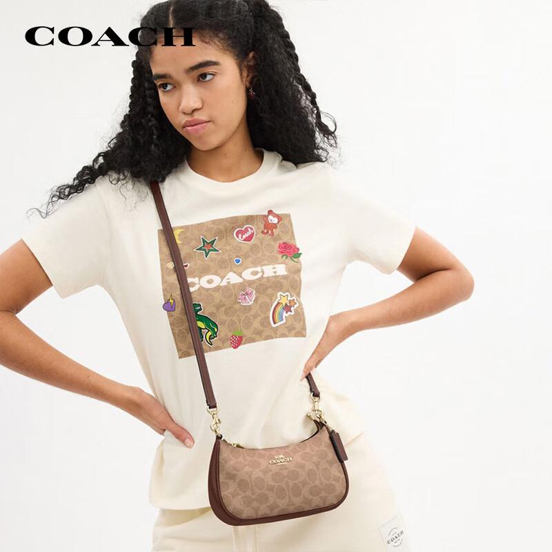 Coach TERI Women's Colorblock Crescent Crossbody Bag