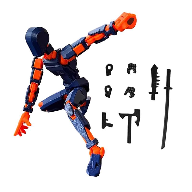 Multi-Jointed Movable Shapeshift Robot 2.0 3D Printed Mannequin Dummy 13 Action
