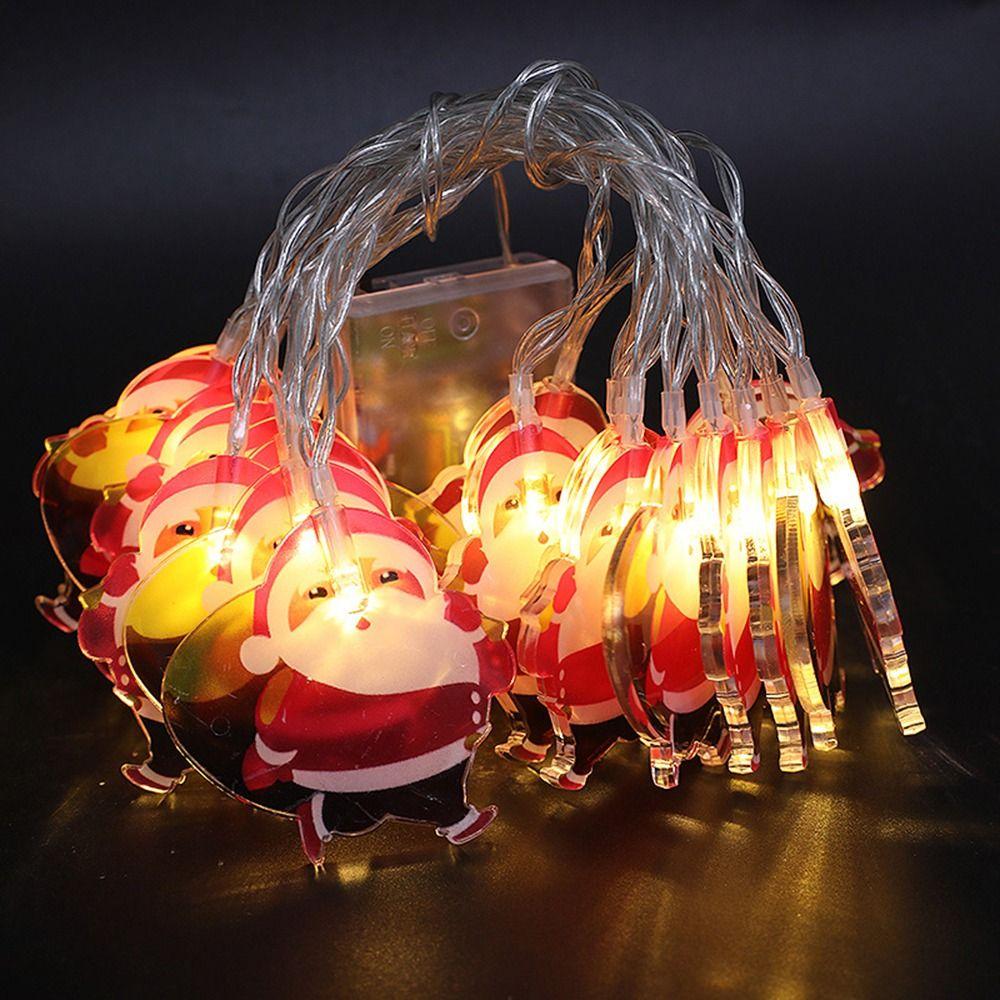 Christmas Tree Fairy String Garland Snowman Christmas Decorations  Outdoor Decorative