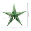 45cm 3D Christmas Tree Lampshade Hanging Paper Christmas Pendant Decoration Ceiling Pendant Pentagram Shape Star Paper Lantern