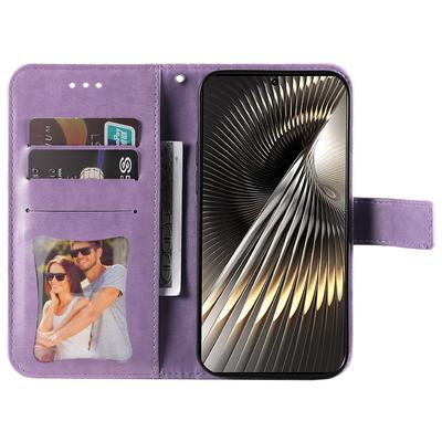 For Xiaomi Redmi Turbo 3 5G/Poco F6 5G Case Floral Pattern PU Leather Wallet Stand Phone Cover
