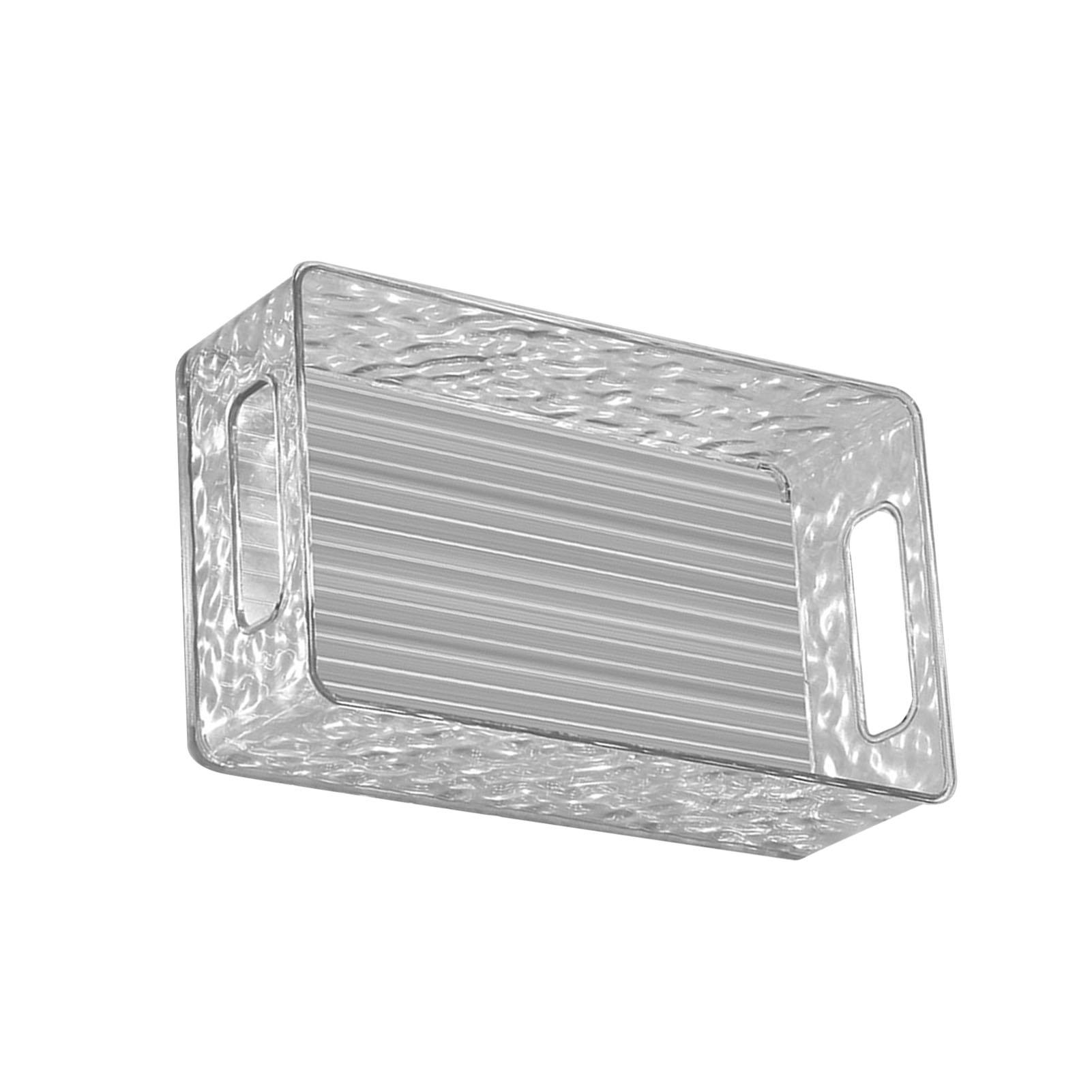 Desktop Organizer Tray Rectangular Shaped Glacier Pattern Large Capacity Multifunctional Storage Box