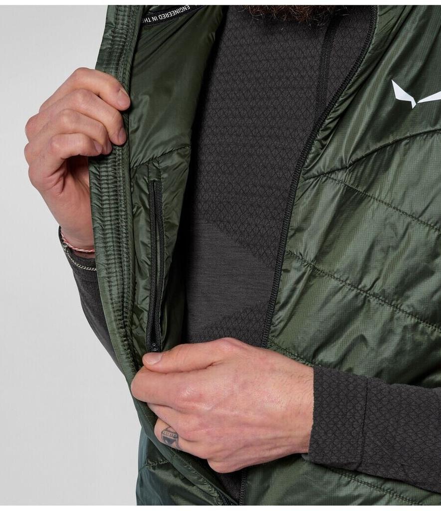 Jacket Salewa Ortles Hybrid TWR Vest Wool Vest Dark Olive