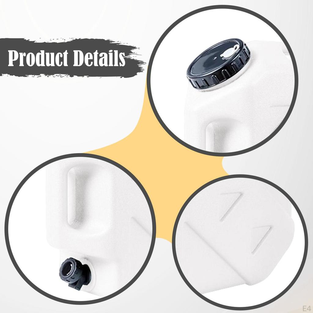 Water Container with Faucet Barrel Carrier Bucket Jug for Camping Picnic Fishing