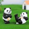 4pcs Creative Mini Kungfu Panda Ornaments for Car Household Bonsai Cute Miniature Kungfu Panda Decoration For Children Gift Toys